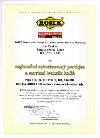 Seznam certifikátů platných pro rok 2015